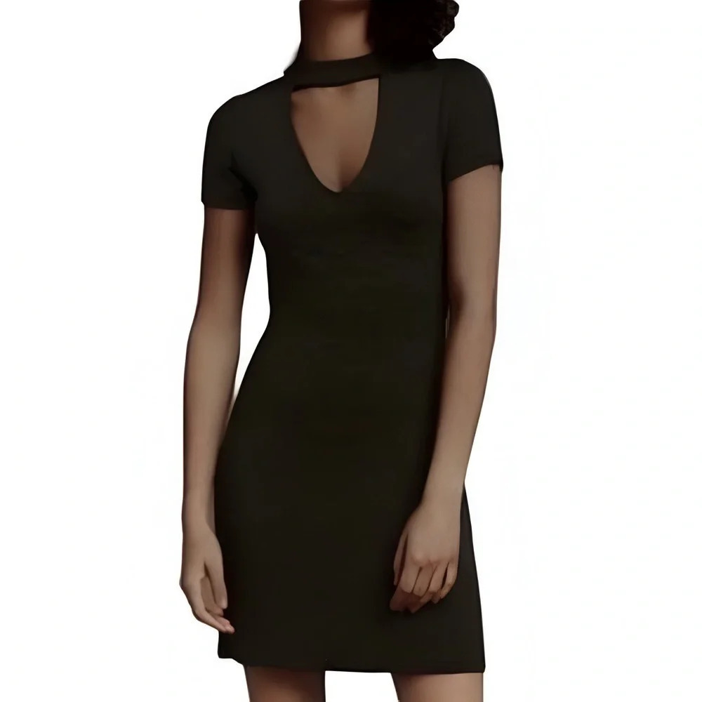 Aritzia WILFRED DONDOE  Choker Neck Dress